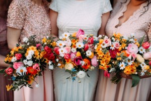Bright Spring Wedding Flowers for Oh Me Oh My Wedding in April 2019
